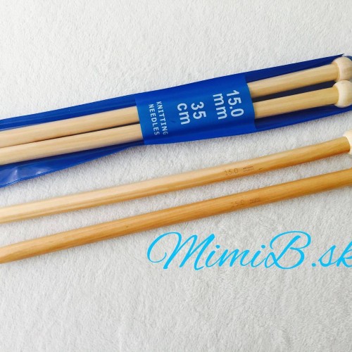 Egyenes bambusz kötőtűk 10mm